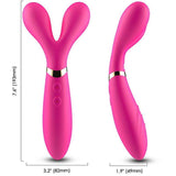 ARMONY - Y-WAND MASSAGER & VIBRATOR DOPPELKOPF FUCHSIA - Vanelion Paradise