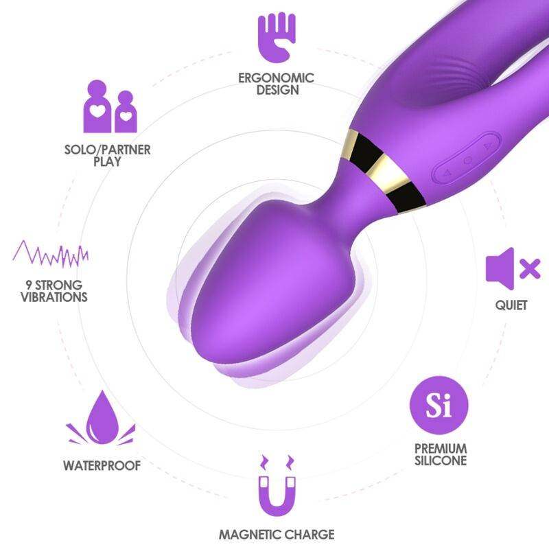 ARMONY - MASSAGER & VIBRATOR KANINCHEN LILA - Vanelion Paradise