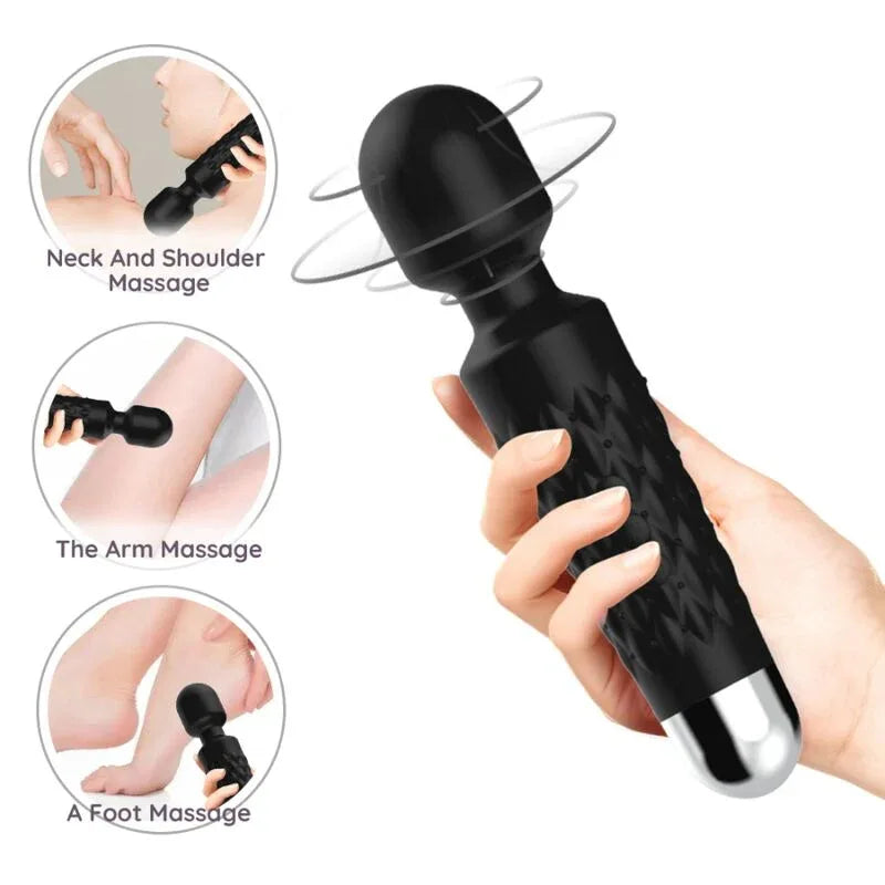 ARMONY - POSTMAN MASSAGER & VIBRATOR SUPER FLEXIBLER KOPF SCHWARZ - Vanelion Paradise