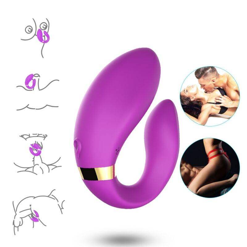 ARMONY - CRESCENT VIBRATOR FÜR PAARE, FERNBEDIENUNG, LILA - Vanelion Paradise