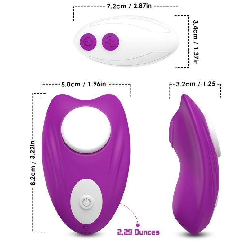 ARMONY - BUTTERFLY TRAGBARES HÖSCHEN VIBRATOR MIT FERNBEDIENUNG LILA - Vanelion Paradise