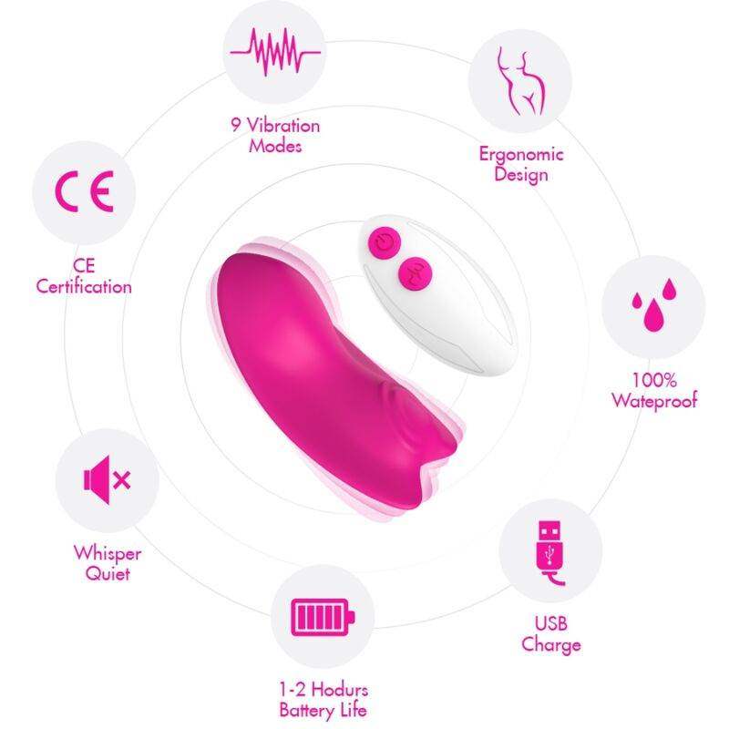 ARMONY - BUTTERFLY TRAGBARES HÖSCHEN VIBRATOR MIT FERNBEDIENUNG LILA - Vanelion Paradise