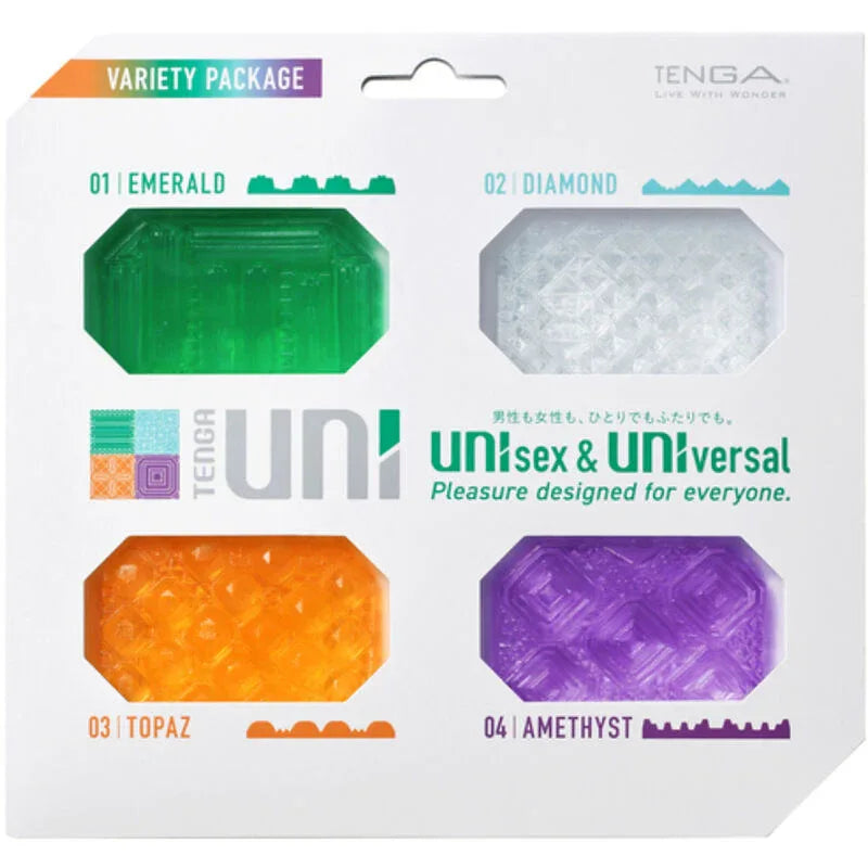 TENGA - UNI VARIETY MASTURBATOR FINGERHÜHSCH PACKUNG 4 EINHEITEN - Vanelion Paradise