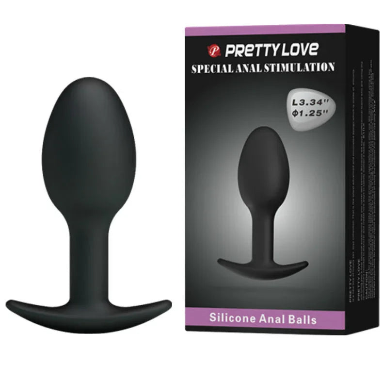 PRETTY LOVE - SILIKON ANALPLUG 6.5 CM SCHWARZ - Vanelion Paradise