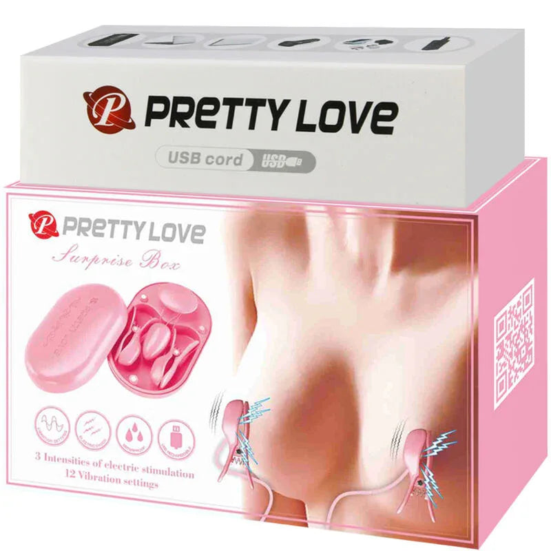 PRETTY LOVE - ÜBERRASCHUNGSBOX ROSA ELEKTROSTIMULATIONSPINZETTE - Vanelion Paradise