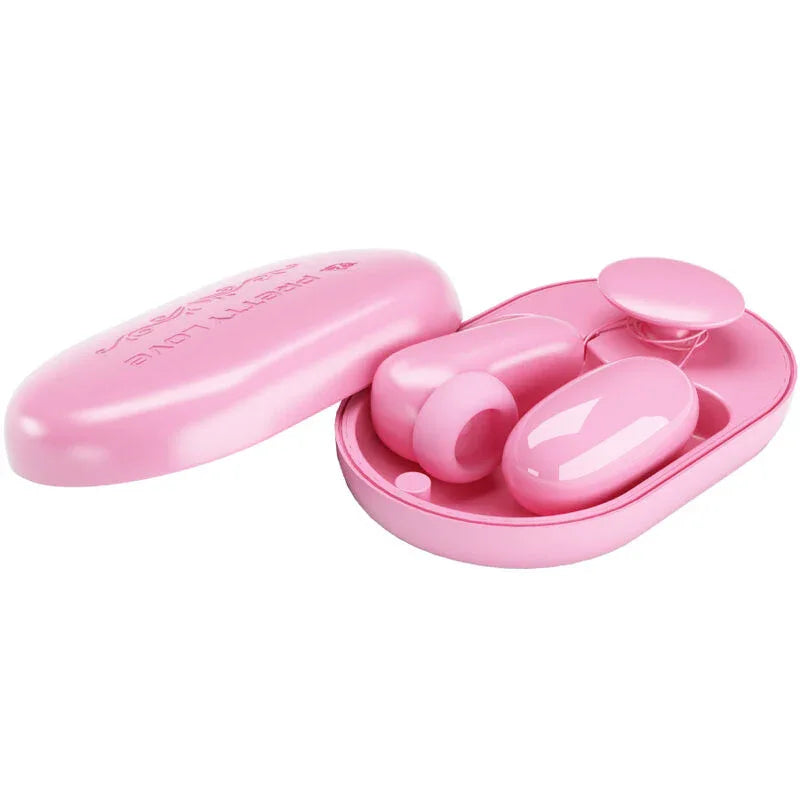 PRETTY LOVE - MAGIC BOX VIBRATIONSKUGEL & ROSA STIMULATOR - Vanelion Paradise