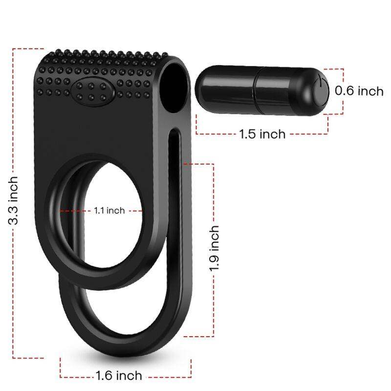 ARMONY - TWINS DOPPEL-VIBRATORRING FÜR PAARE SCHWARZ - Vanelion Paradise