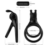 ARMONY - TRAVELLER DOPPEL-VIBRATORRING FÜR PAARE RABBIT SCHWARZ - Vanelion Paradise