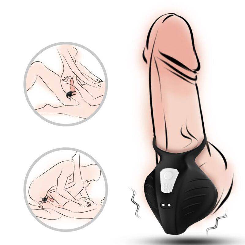 ARMONY - MANTA SCROTUM VIBRATOR RING SCHWARZ - Vanelion Paradise