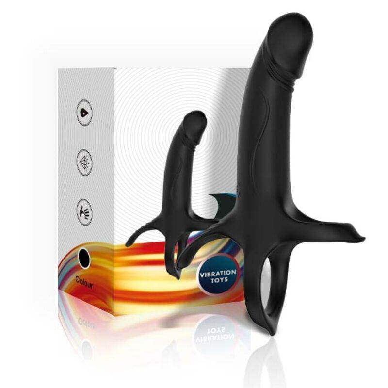 ARMONY - DILDO MIT RING & VIBRATOR FERNBEDIENUNG SCHWARZ - Vanelion Paradise