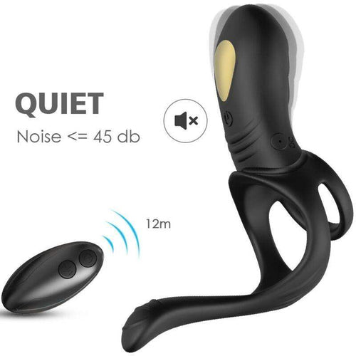 ARMONY - JOY JUMPER RINGVIBRATOR FÜR PAARE & ANALPLUG FERNBEDIENUNG SCHWARZ - Vanelion Paradise