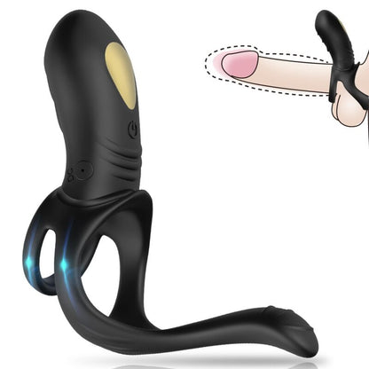 ARMONY - JOY JUMPER RINGVIBRATOR FÜR PAARE & ANALPLUG FERNBEDIENUNG SCHWARZ