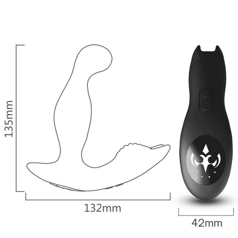 ARMONY - BAT KING VIBRATOR ANAL PROSTATA ROTATOR FERNBEDIENUNG SCHWARZ - Vanelion Paradise