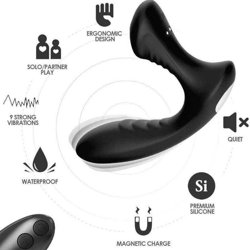 ARMONY - STORM VIBRATOR ANAL PROSTATA & STECKER FERNBEDIENUNG SCHWARZ - Vanelion Paradise