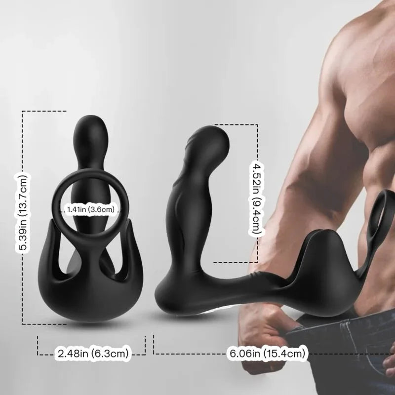 ARMONY - SURROUND VIBRATOR ANAL & STIMULATOR HODEN & RING FERNBEDIENUNG SCHWARZ - Vanelion Paradise
