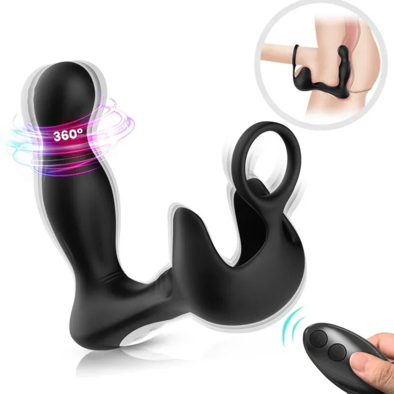 ARMONY - SURROUND VIBRATOR ANAL & STIMULATOR HODEN & RING FERNBEDIENUNG SCHWARZ - Vanelion Paradise