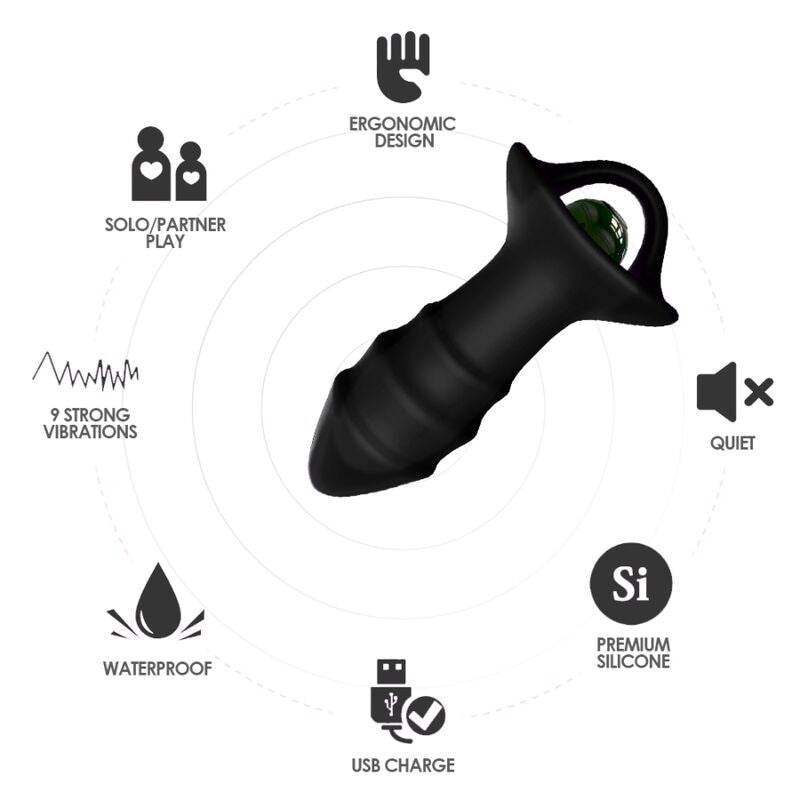 ARMONY - KYLIN FINGERVIBRATOR & ANALPLUG FERNBEDIENUNG SCHWARZ - Vanelion Paradise