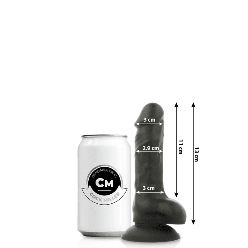 COCK MILLER - SILIKON DICHTE COCKSIL ARTIKULIERBAR SCHWARZ 13 CM - Vanelion Paradise