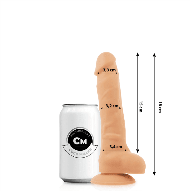 COCK MILLER - SILIKON-DICHTE ARTIKULIERBARES COCKSIL 18 CM - Vanelion Paradise