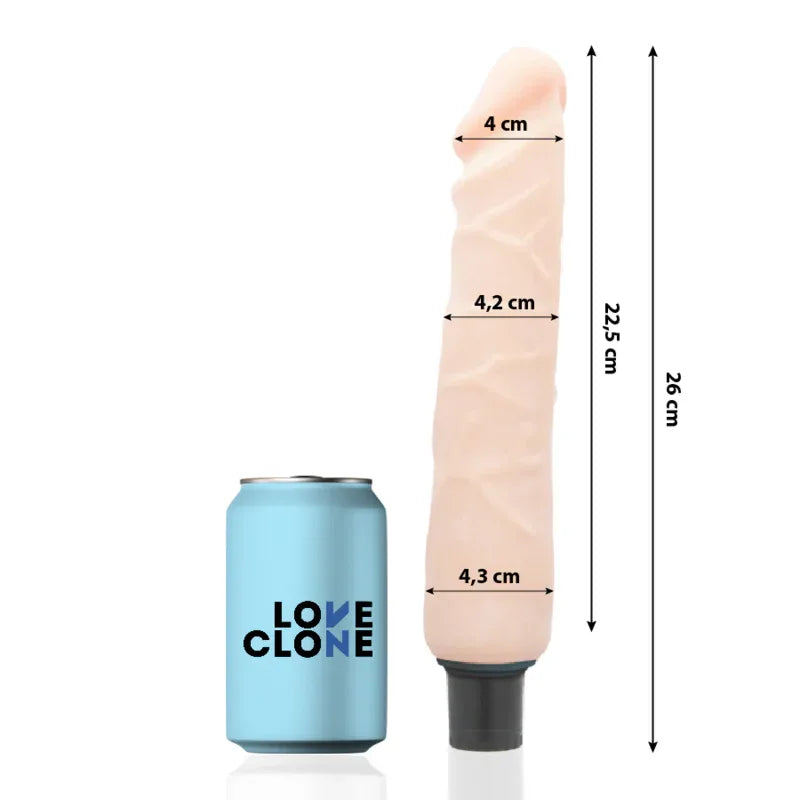 LOVECLONE - JANSEN SELBSTSCHMIERENDER VIBRATOR 26 CM -O- 4.2 CM - Vanelion Paradise