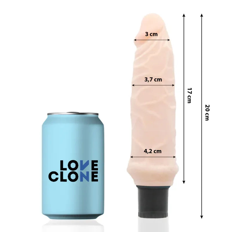 LOVECLONE - IVAR SELBSTSCHMIERENDER VIBRATOR 20 CM -O- 3.7 CM - Vanelion Paradise