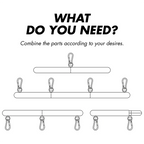FETISH SUBMISSIVE – Verstellbare Spreizstange (41–62 cm), modular & nickelfrei - Vanelion Paradise