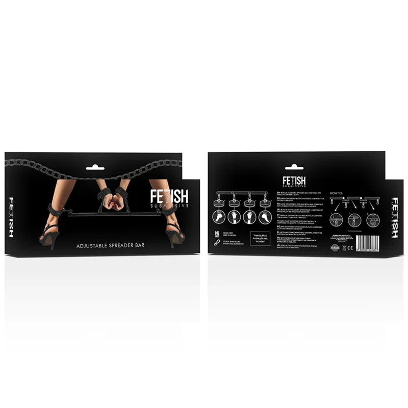 FETISH SUBMISSIVE – Verstellbare Spreizstange (41–62 cm), modular & nickelfrei - Vanelion Paradise