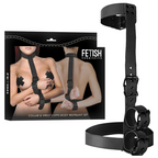 FETISH SUBMISSIVE BONDAGE - KRAGEN UND HANDGELENKMANSCHETTEN-KÖRPERFESTLEGE-SET - Vanelion Paradise