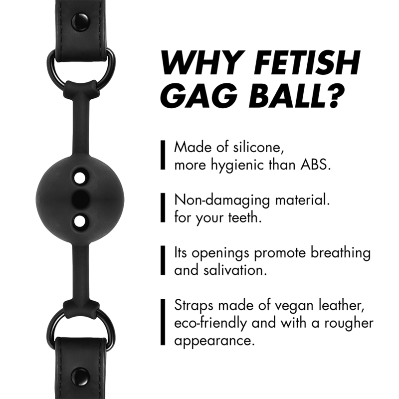 FETISH SUBMISSIVE BONDAGE - ATMUNGSAKTIVER BALLKNOPF AUS SILIKON