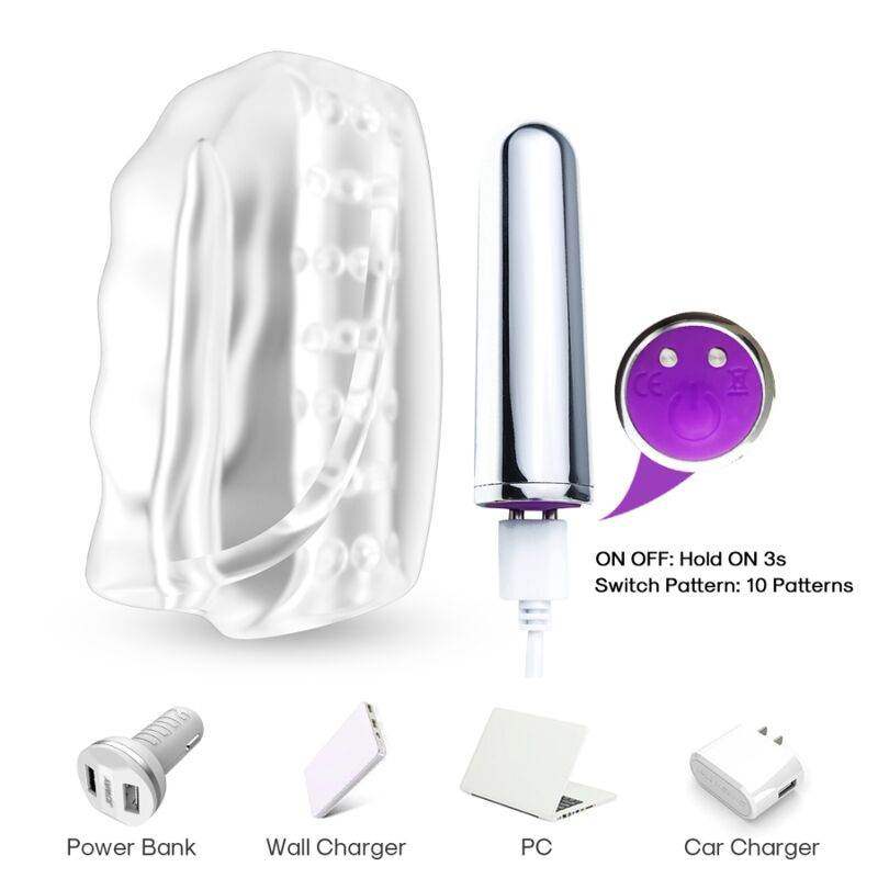 ARMONY - MASTER MASTURBATOR & VIBRATOR TRANSPARENT - Vanelion Paradise