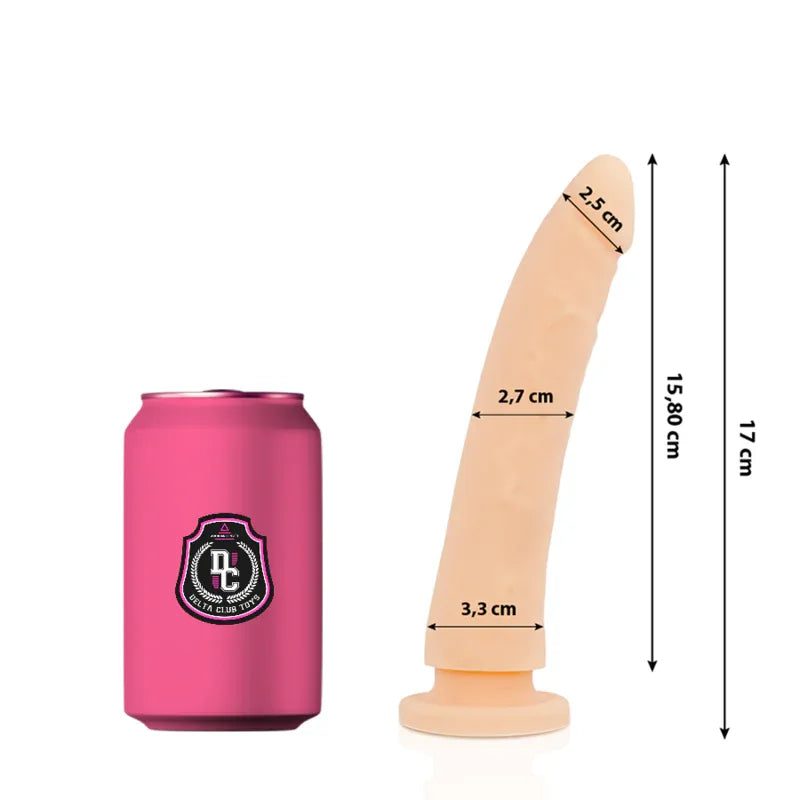 DELTA CLUB - TOYS DILDO NATÜRLICHES MEDIZINISCHES SILIKON 17 CM -O- 3 CM - Vanelion Paradise