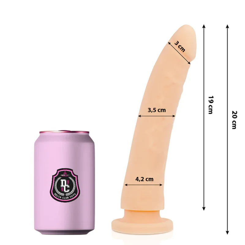 DELTA CLUB - TOYS NATÜRLICHER DILDO MEDIZINISCHES SILIKON 20 CM -O- 4 CM - Vanelion Paradise