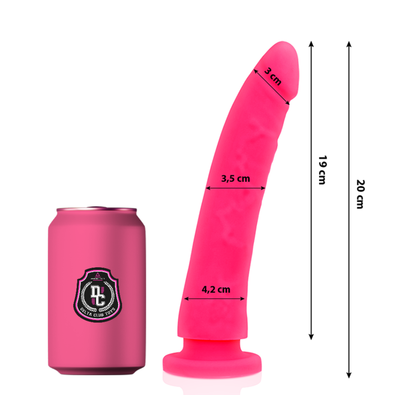 DELTA CLUB - TOYS ROSA DILDO MEDIZINISCHES SILIKON 20 CM -O- 4 CM