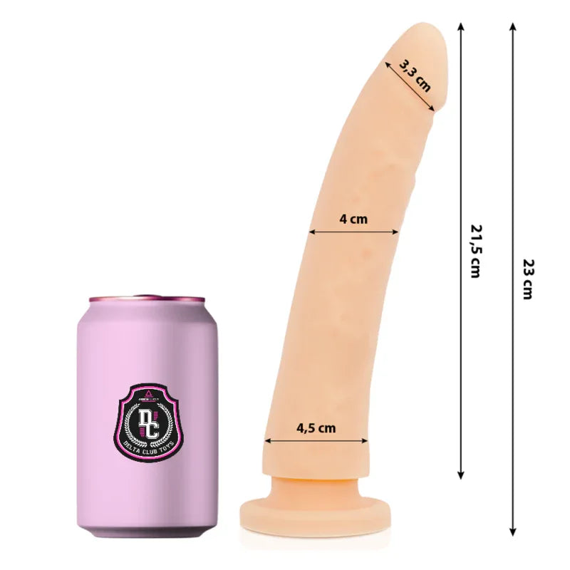 DELTA CLUB - TOYS NATÜRLICHER DILDO AUS MEDIZINISCHEM SILIKON 23 CM -O- 4.5 CM - Vanelion Paradise