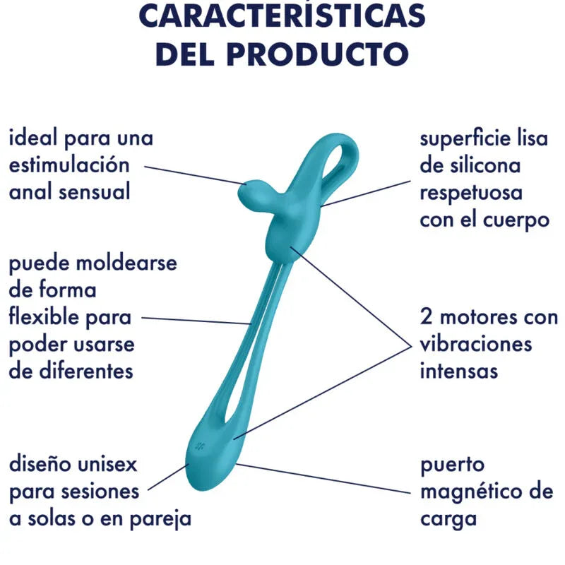 SATISFYER - PLUG & PLAY 1 FLEXIBLER MULTIVIBRATOR - Vanelion Paradise