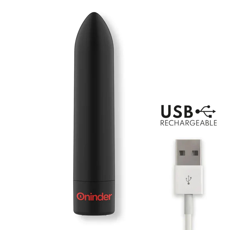 ONINDER - BERLIN BULLET VIBRATOR SCHWARZ 9 MODI 8,5 X 2 CM - KOSTENLOSE APP - Vanelion Paradise
