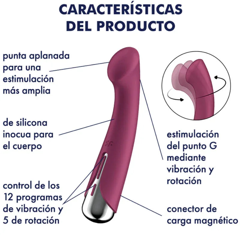 SATISFYER - SPINNING G-SPORT 1 ROTATOR VIBRATOR ROT - Vanelion Paradise