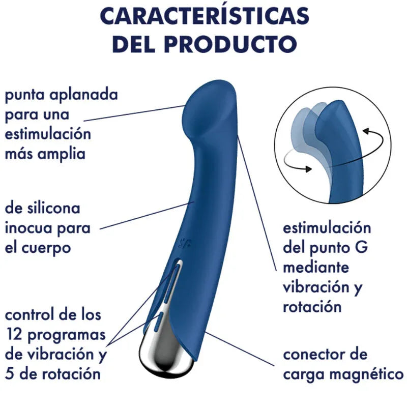 SATISFYER - SPINNING G-SPORT 1 ROTATOR VIBRATOR ROT - Vanelion Paradise