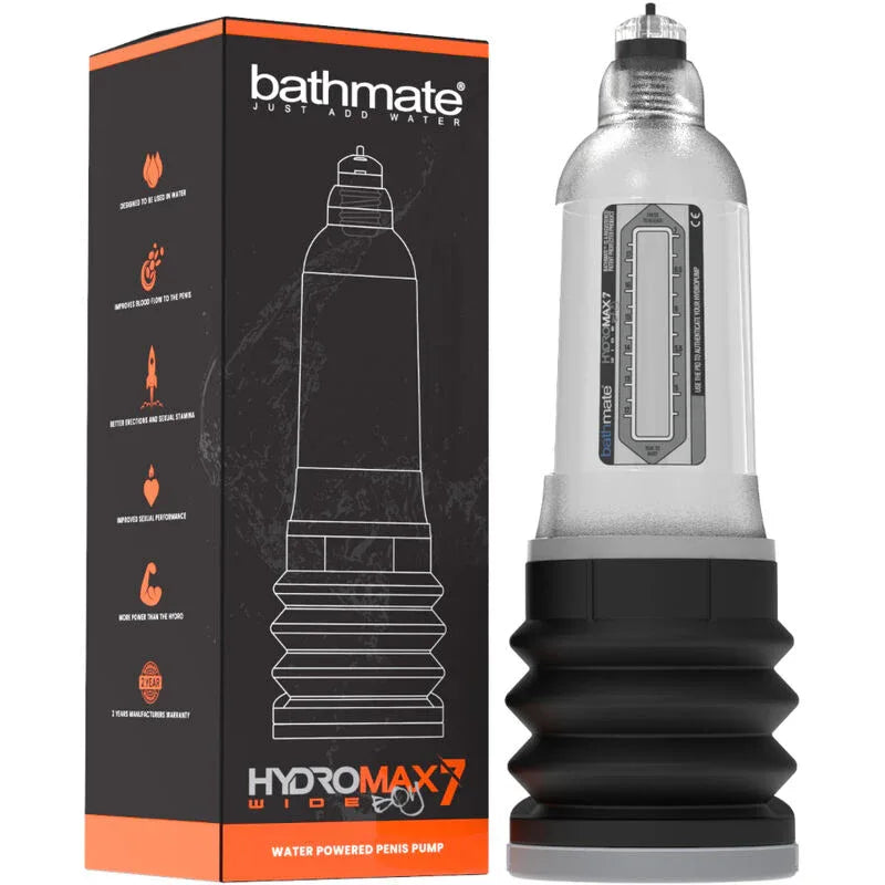 BATHMATE - HYDROMAX 7 WIDE BOY X30 TRANSPARENT - Vanelion Paradise