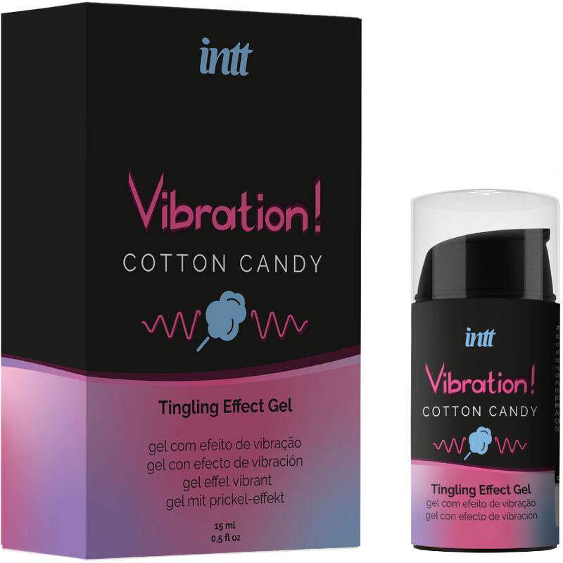 INTT - UNISEX VIBRIERENDES EFFEKTGEL COTTON CANDY 15 ML - Vanelion Paradise