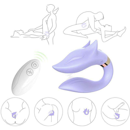 ARMONY - FOX VIBRATOR FÜR PAARE, FERNBEDIENUNG, LILA - Vanelion Paradise