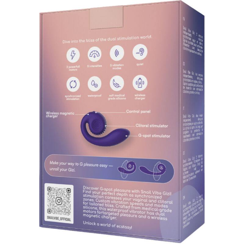 SNAIL VIBE - GIZI DUAL STIMULATOR ROSA