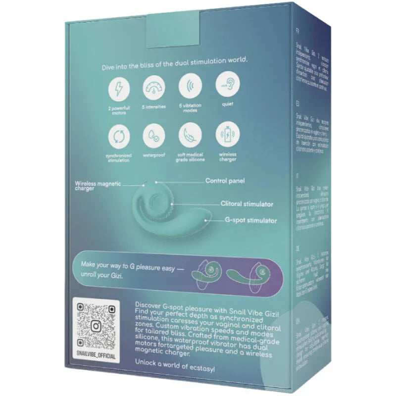 SNAIL VIBE - GIZI DUAL STIMULATOR - Vanelion Paradise