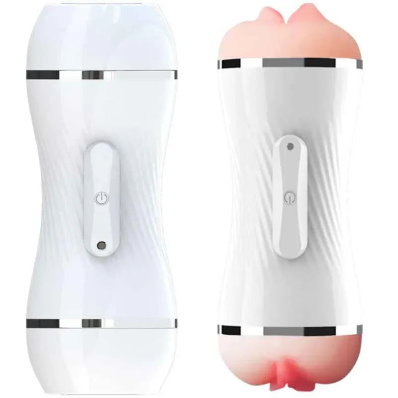 ARMONY - DOPPELTER VAGINA- UND MUNDVIBRATOR MASTURBATOR WEISS - Vanelion Paradise