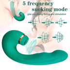 ARMONY - GRÜNER FLEXIBLER VIBRATOR & SAUGER - Vanelion Paradise