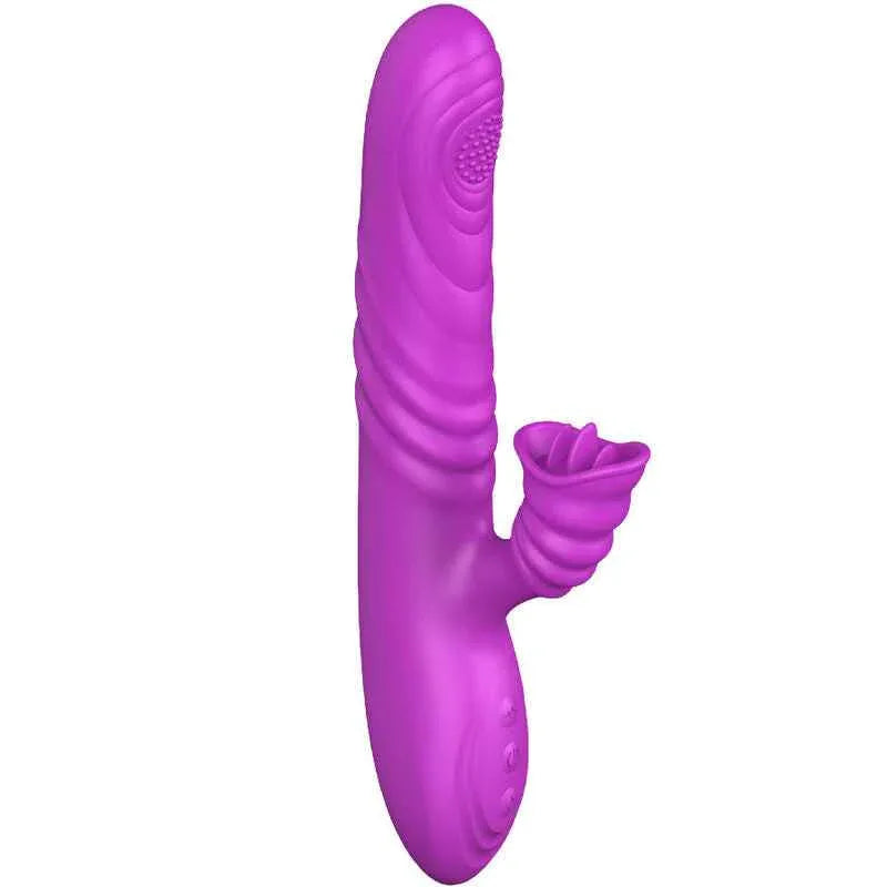 ARMONY - ANGELIA MULTIFUNKTIONSVIBRATOR MIT STIMULIERENDEM ZUNGENVIOLETTEN WRMEEFFEKT - Vanelion Paradise