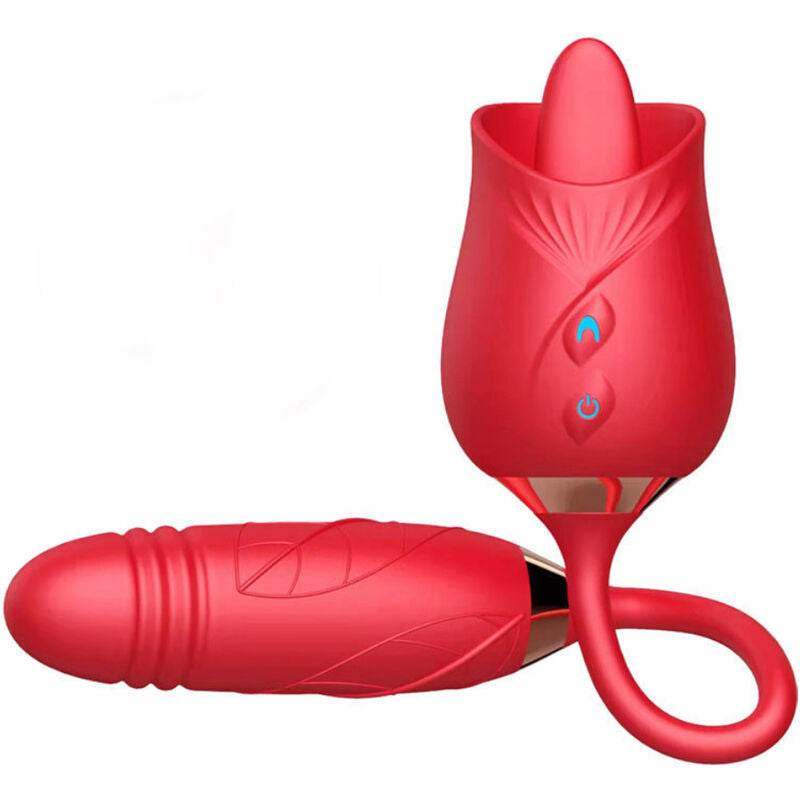 ARMONY - DELIGHT BLUMENVIBRATOR & STOßUNG MIT ROTER ZUNGE - Vanelion Paradise