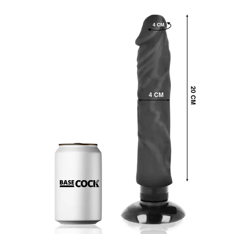 BASECOCK - REALISTISCHER VIBRATOR 2-1 NATÜRLICH 20 CM -O- 4 CM - Vanelion Paradise