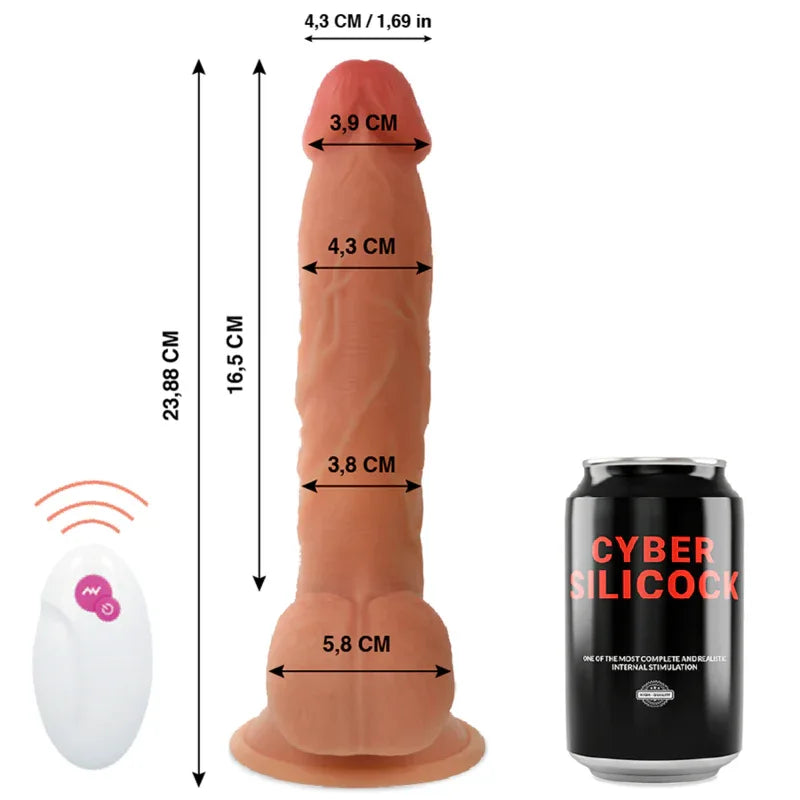 CYBER SILICOCK - FERNBEDIENUNG REALISTISCH MR JOHN 23.88 CM -O- 4.3 CM - Vanelion Paradise