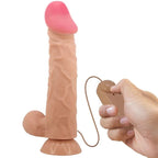 PRETTY LOVE - SLIDING SKIN SERIES REALISTISCHER DILDO MIT SLIDING SKIN SAUNAPF FERNBEDIENUNG FLEISCH 24 CM - Vanelion Paradise